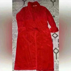 Vintage Y2K Victoria’s Secret Red Turkish Cotton Terrycloth Thick Bath Robe XS/S